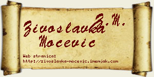 Živoslavka Močević vizit kartica